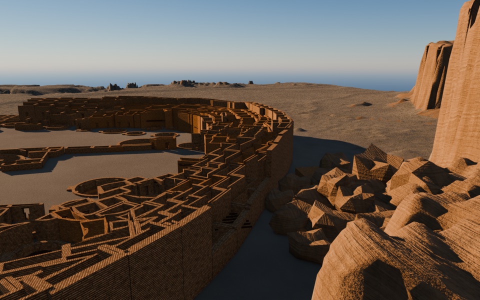 Blender Threatening Rock Render